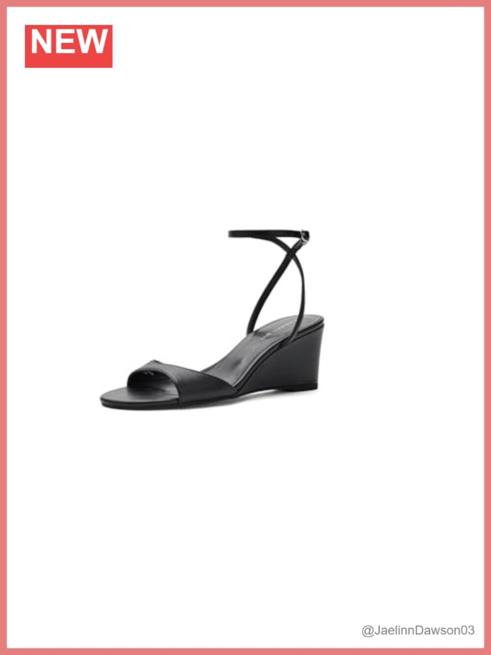Wedge Heel Sandals with Buckle Ankle Strap Nylon Insole PU Upper